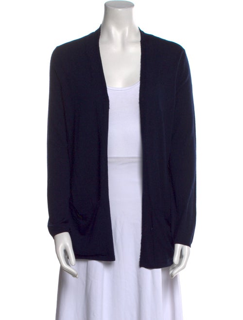 Allude Virgin Wool Open Front Sweater