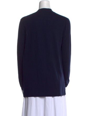 Allude Virgin Wool Open Front Sweater