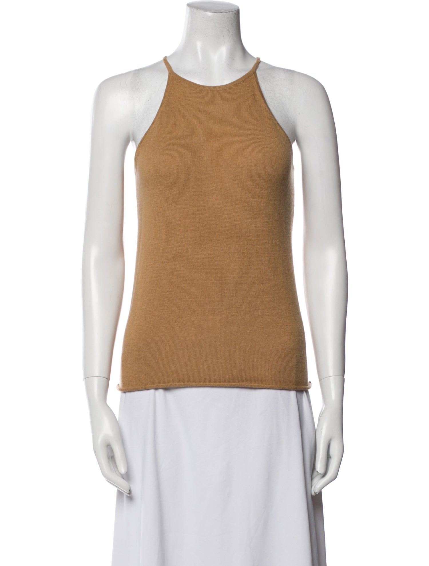 Allude Virgin Wool Halterneck Top