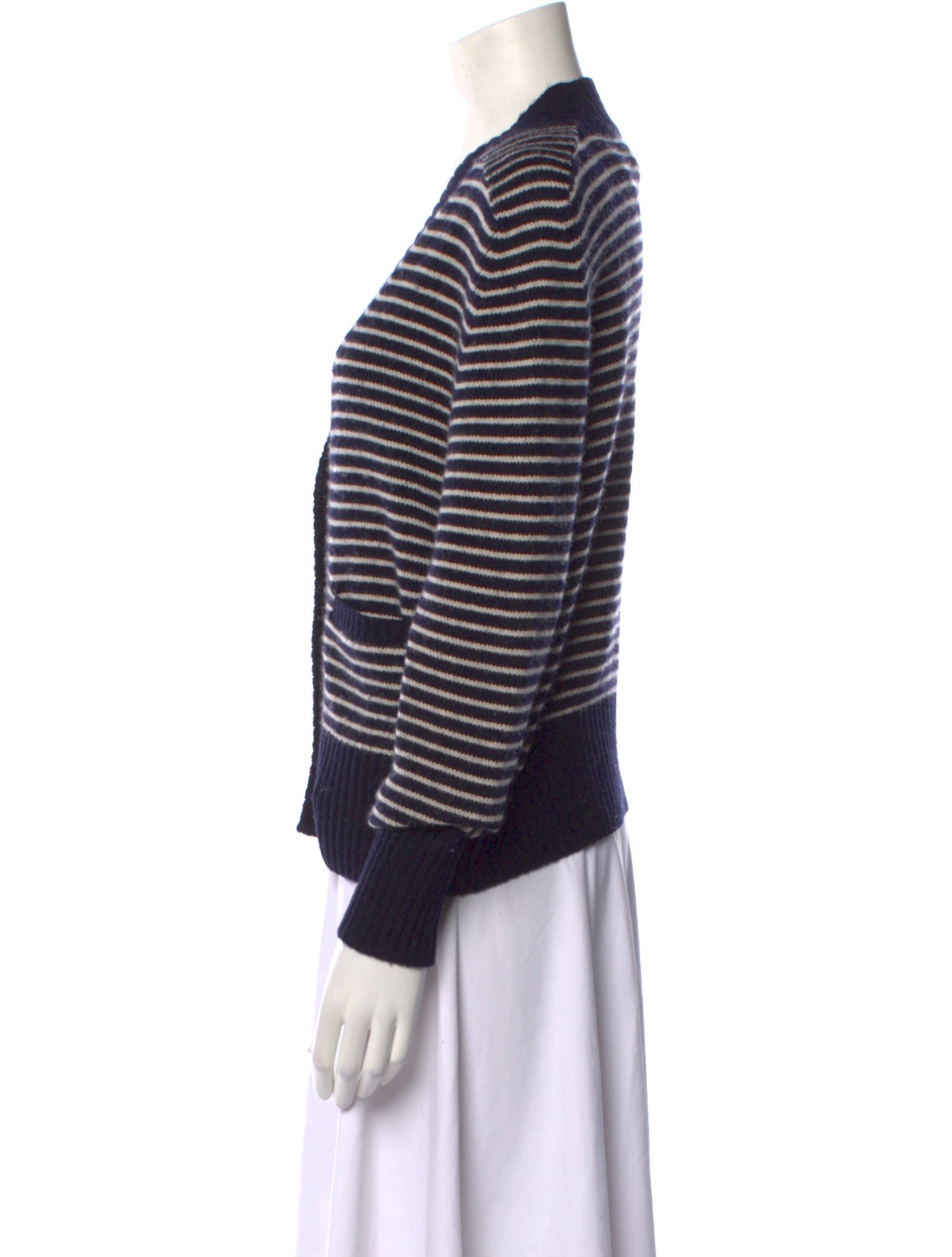 Allude Virgin Wool Striped Sweater