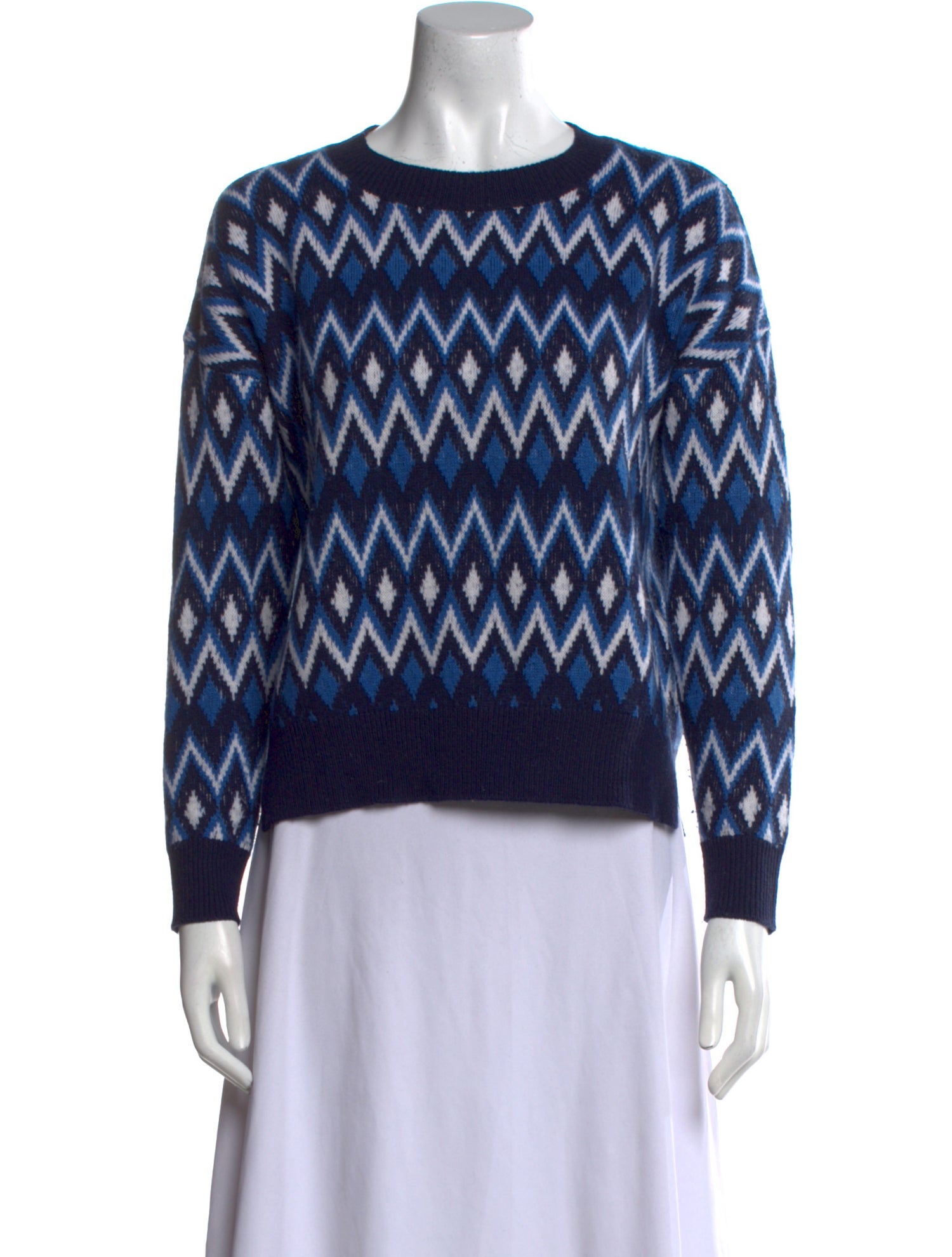 Allude Virgin Wool Printed Sweater