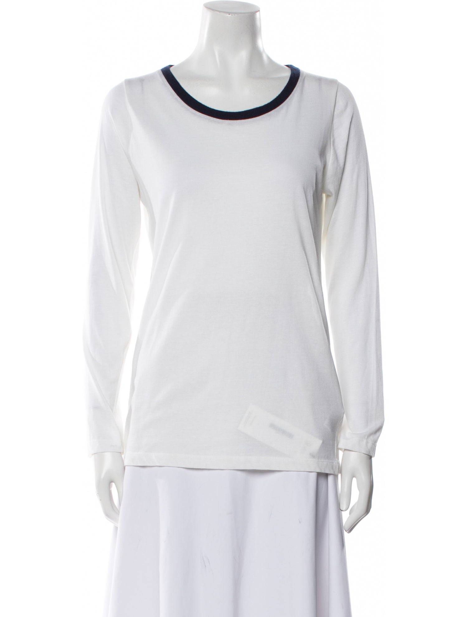 Allude Scoop Neck Long Sleeve Sweatshirt
