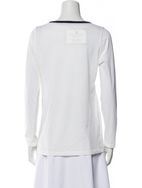 Allude Scoop Neck Long Sleeve Sweatshirt