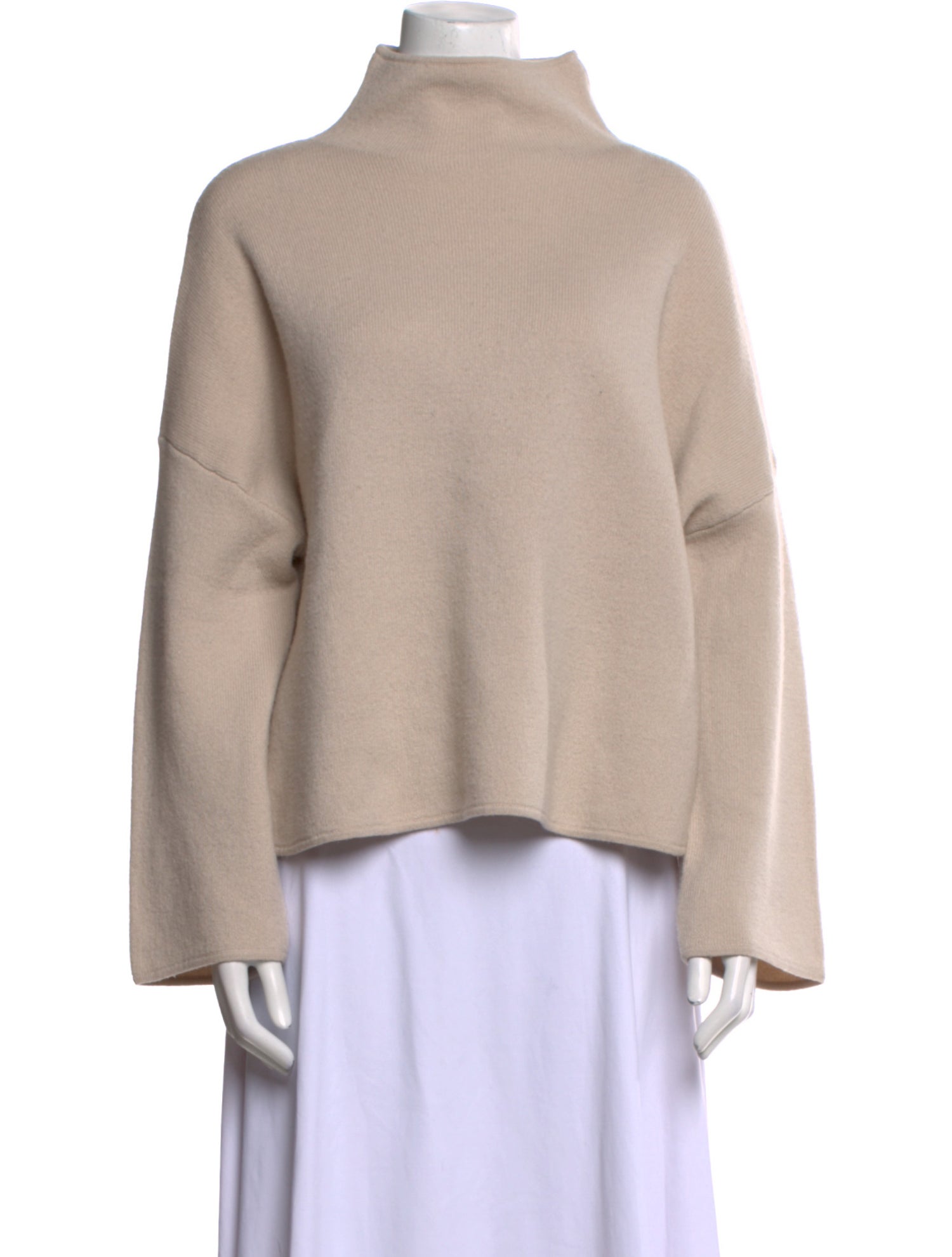 Allude Virgin Wool Mock Neck Sweater
