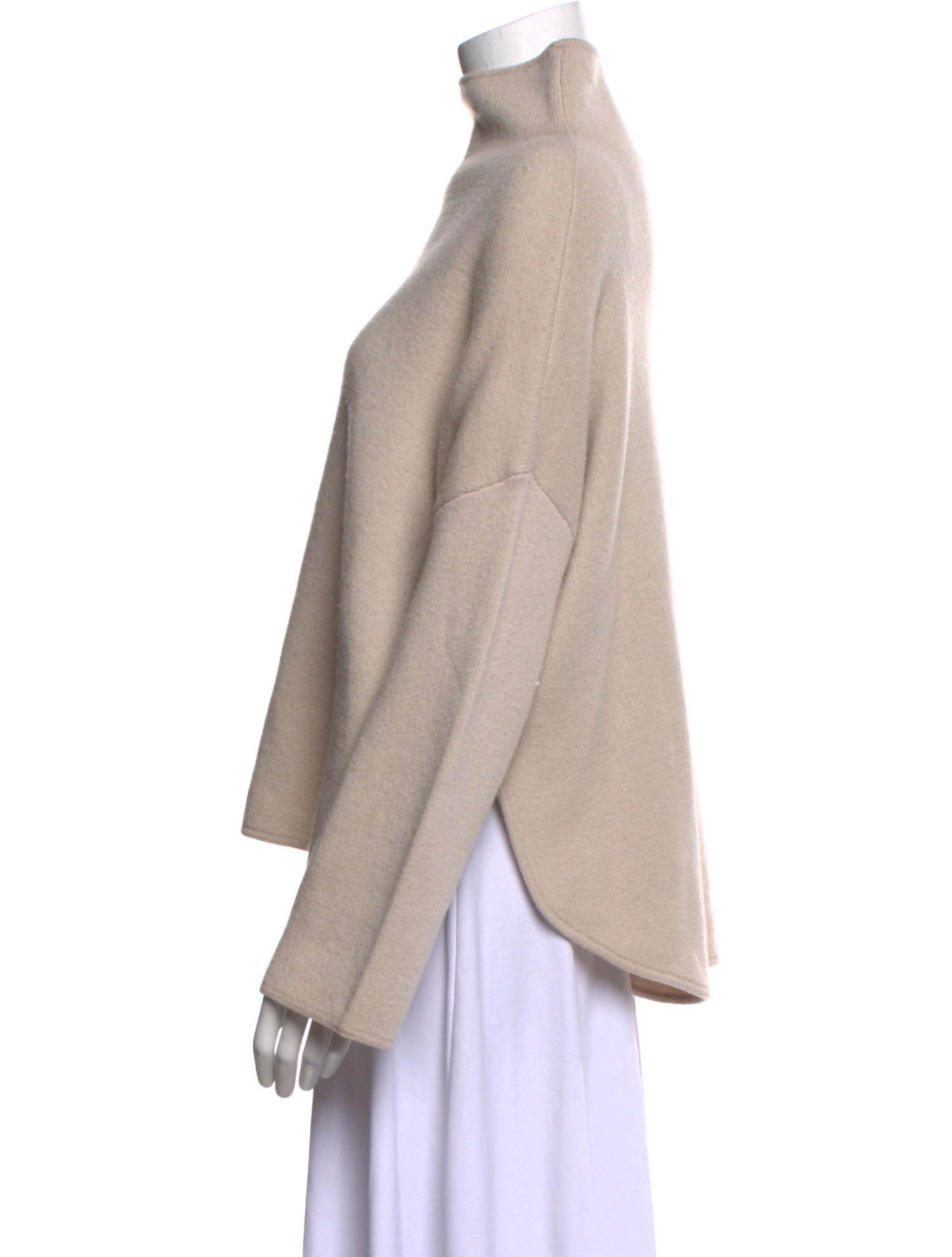 Allude Virgin Wool Mock Neck Sweater