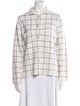 Allude Virgin Wool Plaid Print Sweater