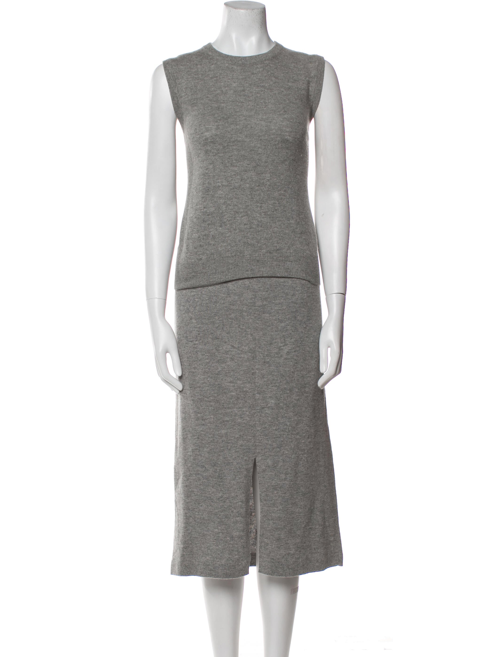 Allude Virgin Wool Skirt Set