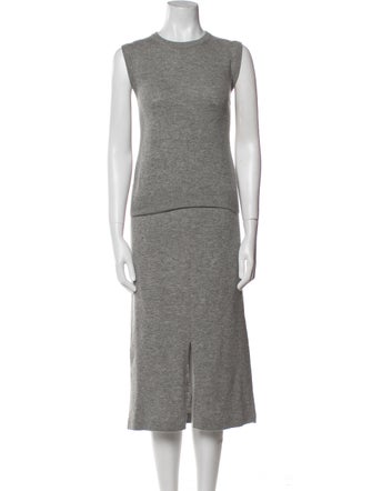 Allude Virgin Wool Skirt Set