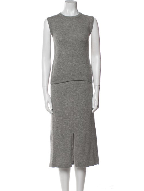 Allude Virgin Wool Skirt Set
