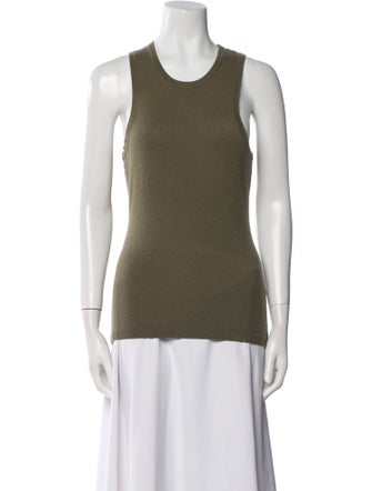 Allude Virgin Wool Scoop Neck Top