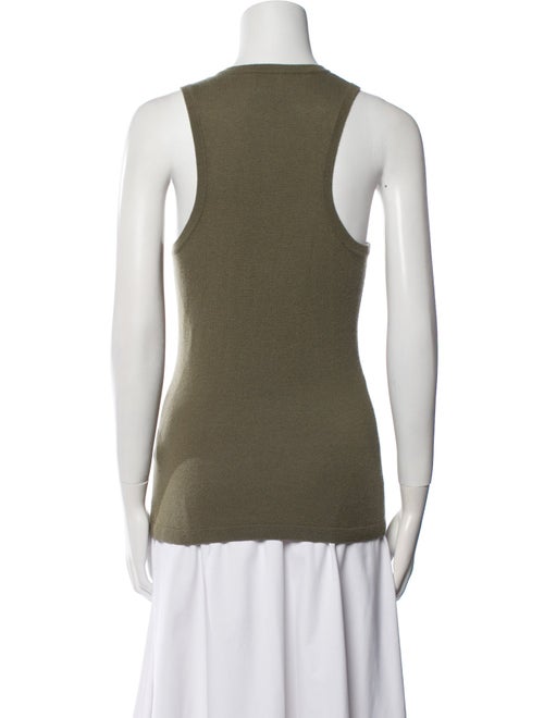 Allude Virgin Wool Scoop Neck Top