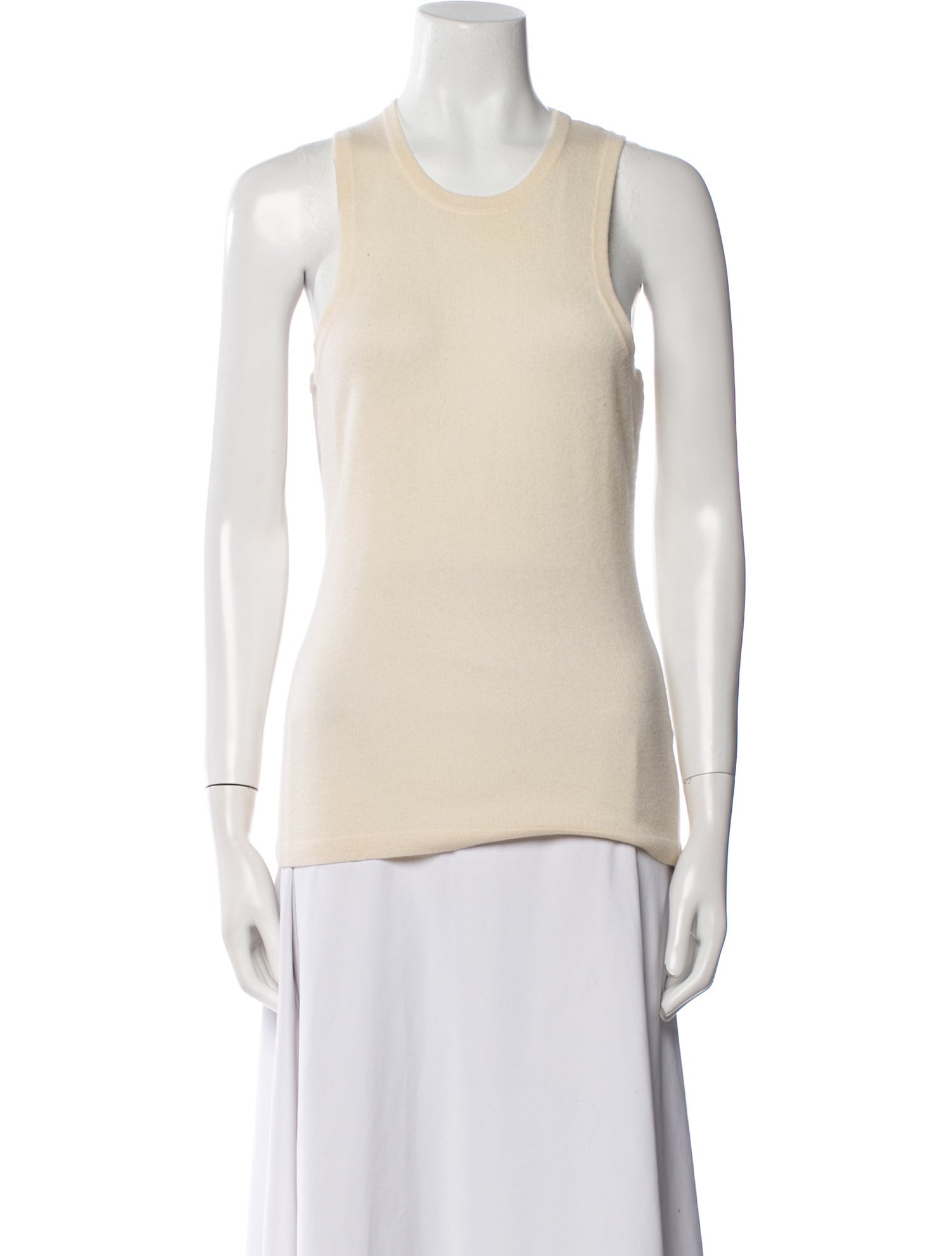 Allude Virgin Wool Scoop Neck Top