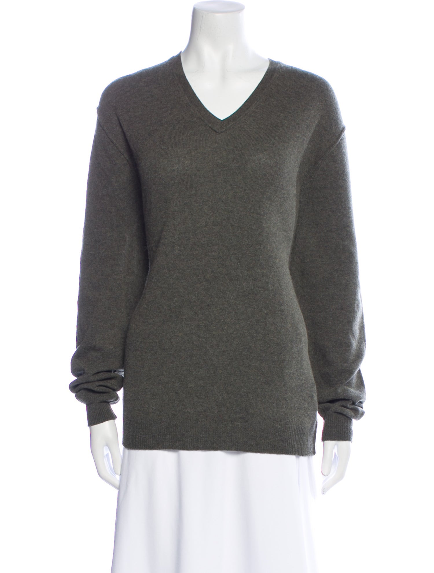 Allude Virgin Wool V-Neck Sweater