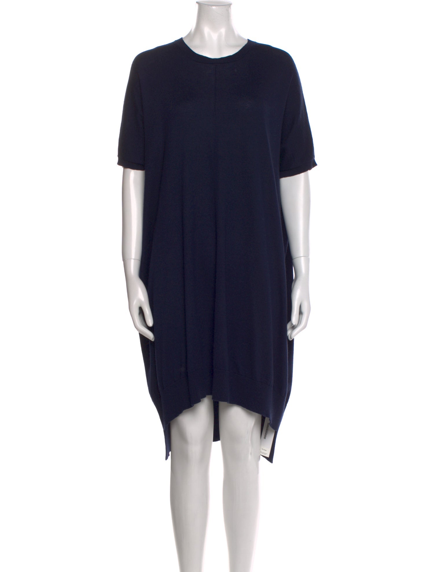 Allude Crew Neck Knee-Length Dress
