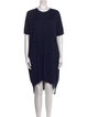Allude Crew Neck Knee-Length Dress