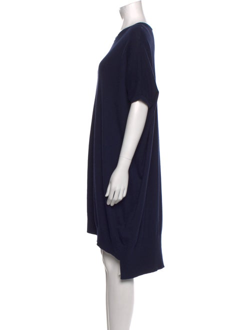 Allude Crew Neck Knee-Length Dress