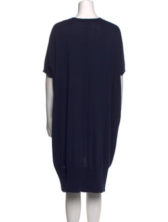 Allude Crew Neck Knee-Length Dress