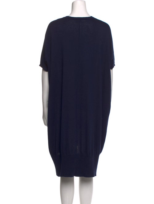 Allude Crew Neck Knee-Length Dress