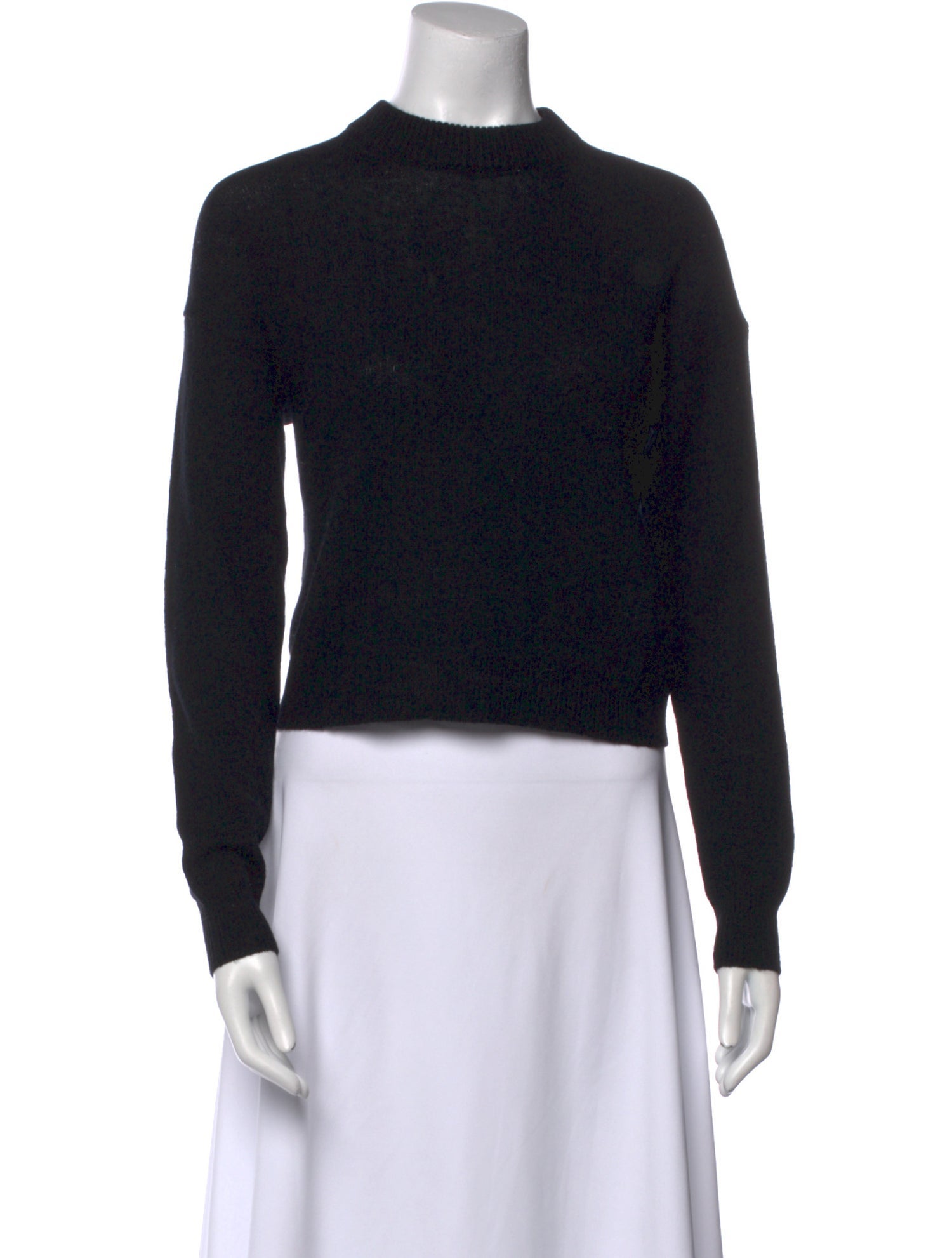 Allude Virgin Wool Mock Neck Sweatshirt