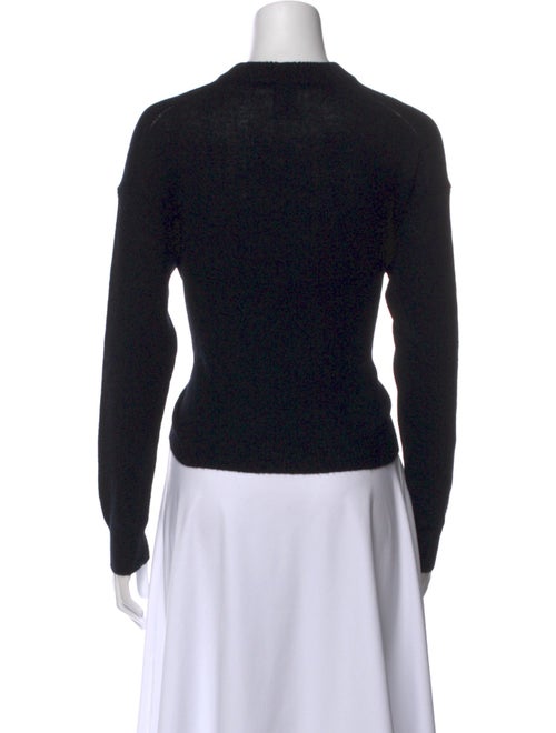 Allude Virgin Wool Mock Neck Sweatshirt