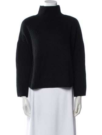 Allude Virgin Wool Mock Neck Sweater