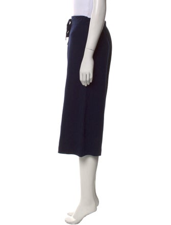 Allude Virgin Wool Wide Leg Pants