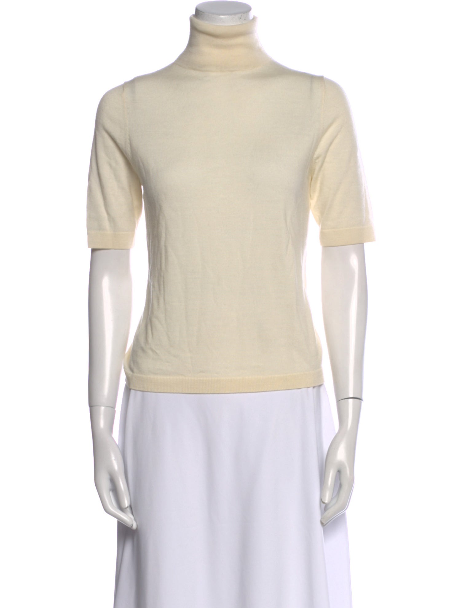 Allude Virgin Wool Turtleneck Top