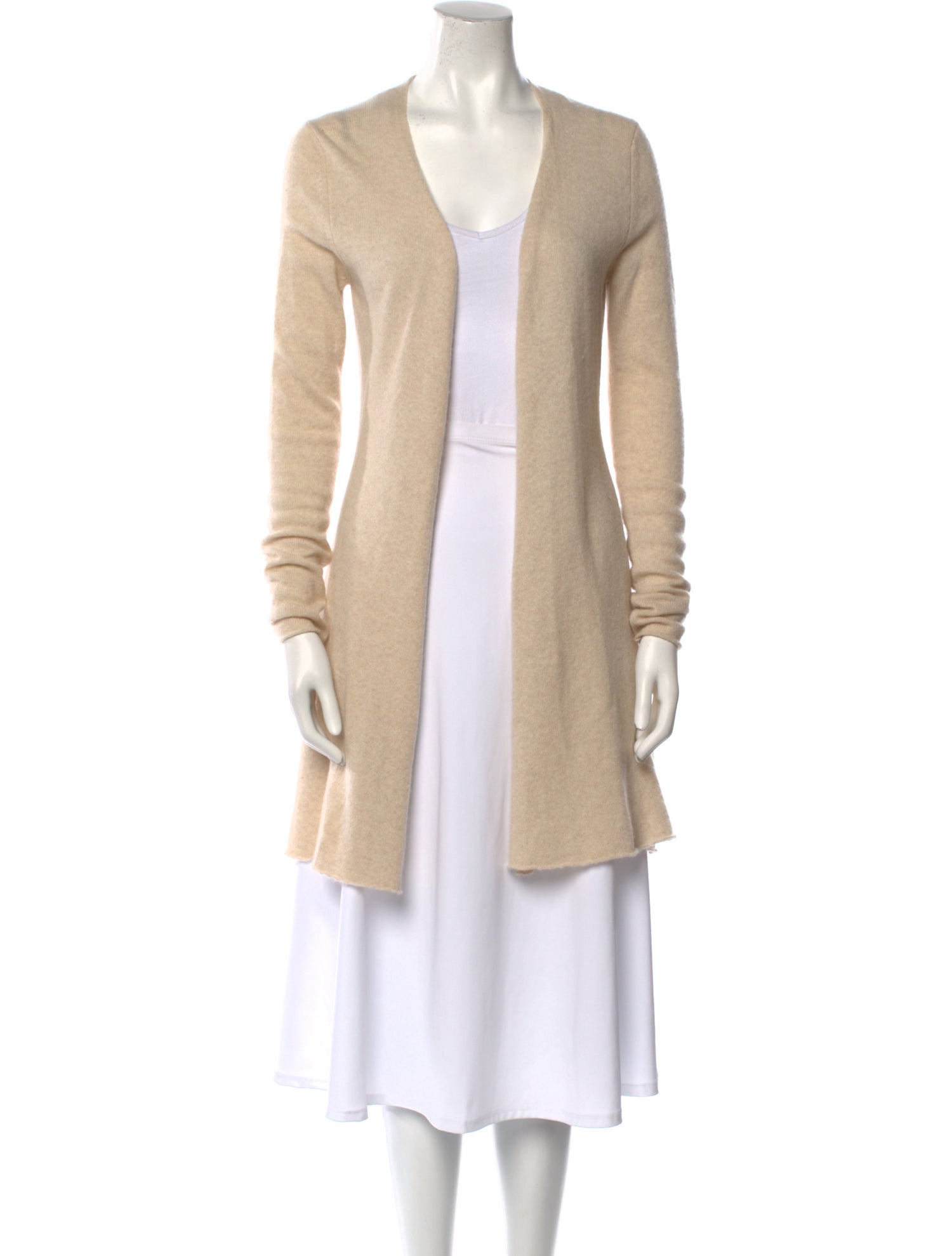 Allude Cashmere Open Front Sweater