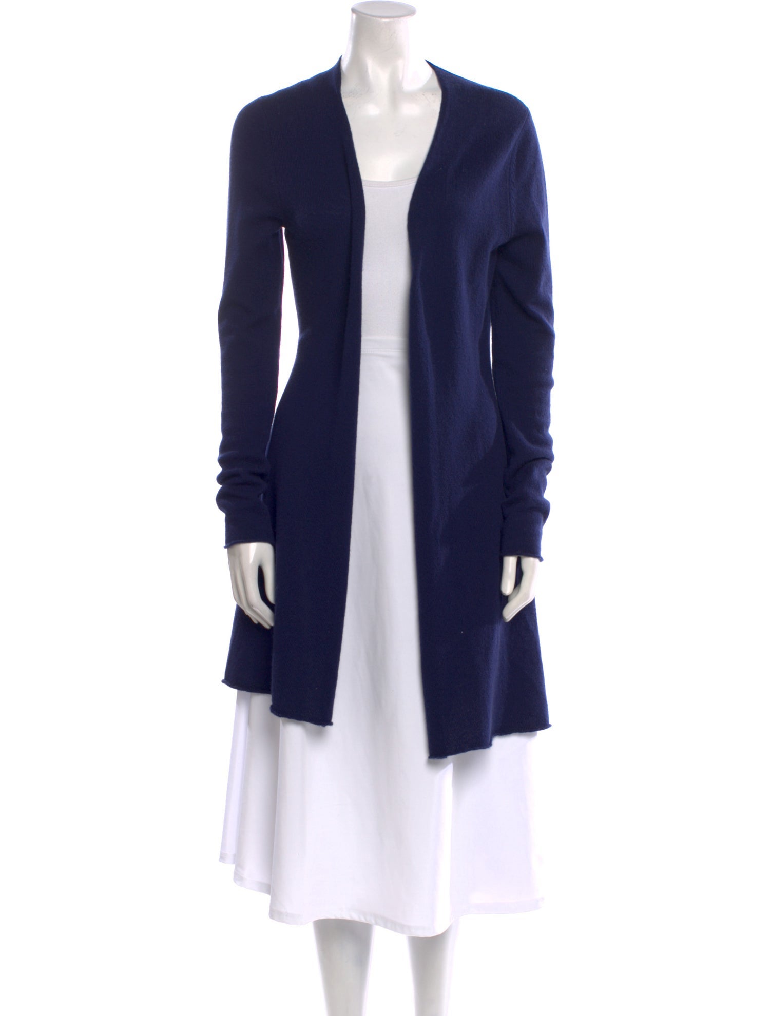 Allude Cashmere Open Front Sweater