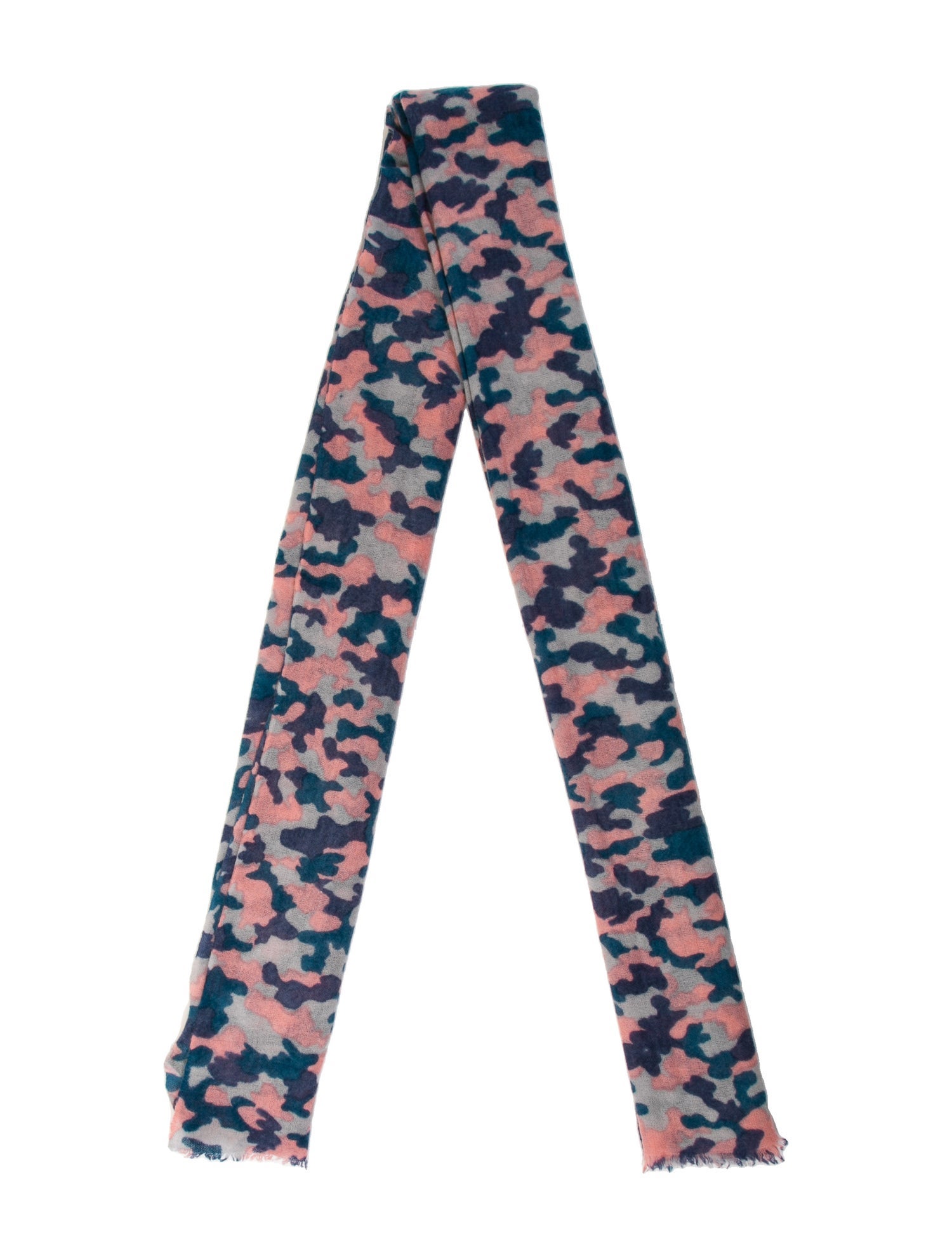 Allude Camouflage Print Scarf
