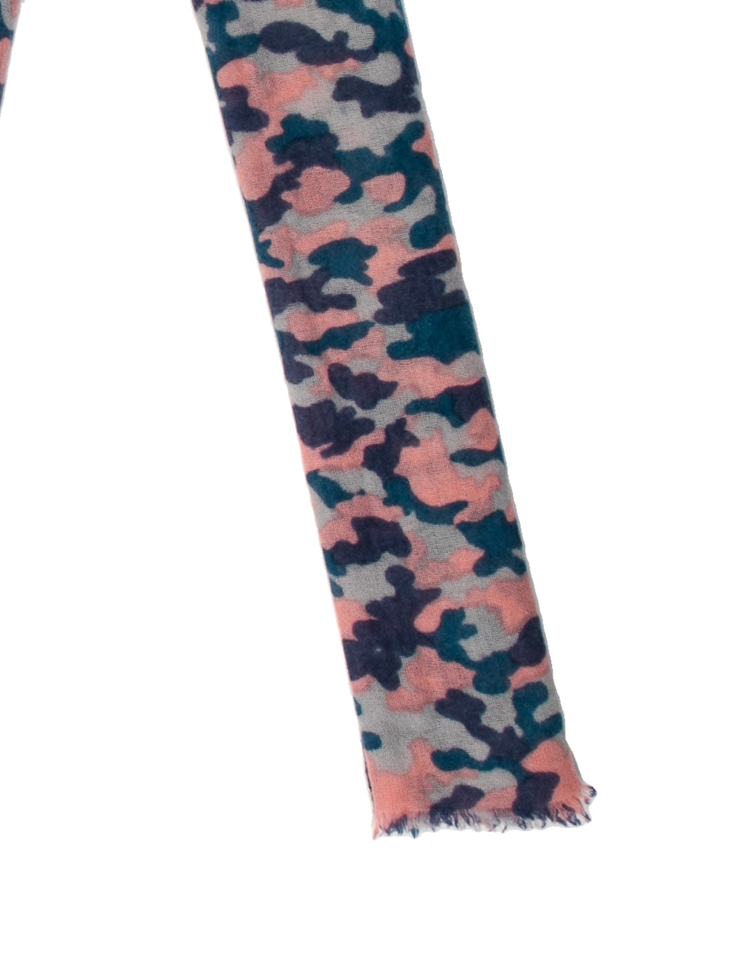 Allude Camouflage Print Scarf
