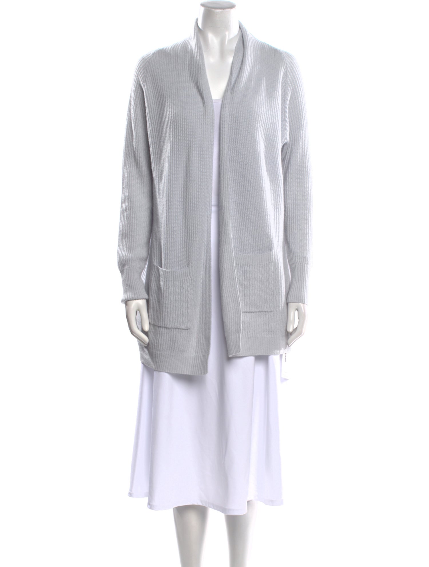 Allude Cashmere Open Front Sweater