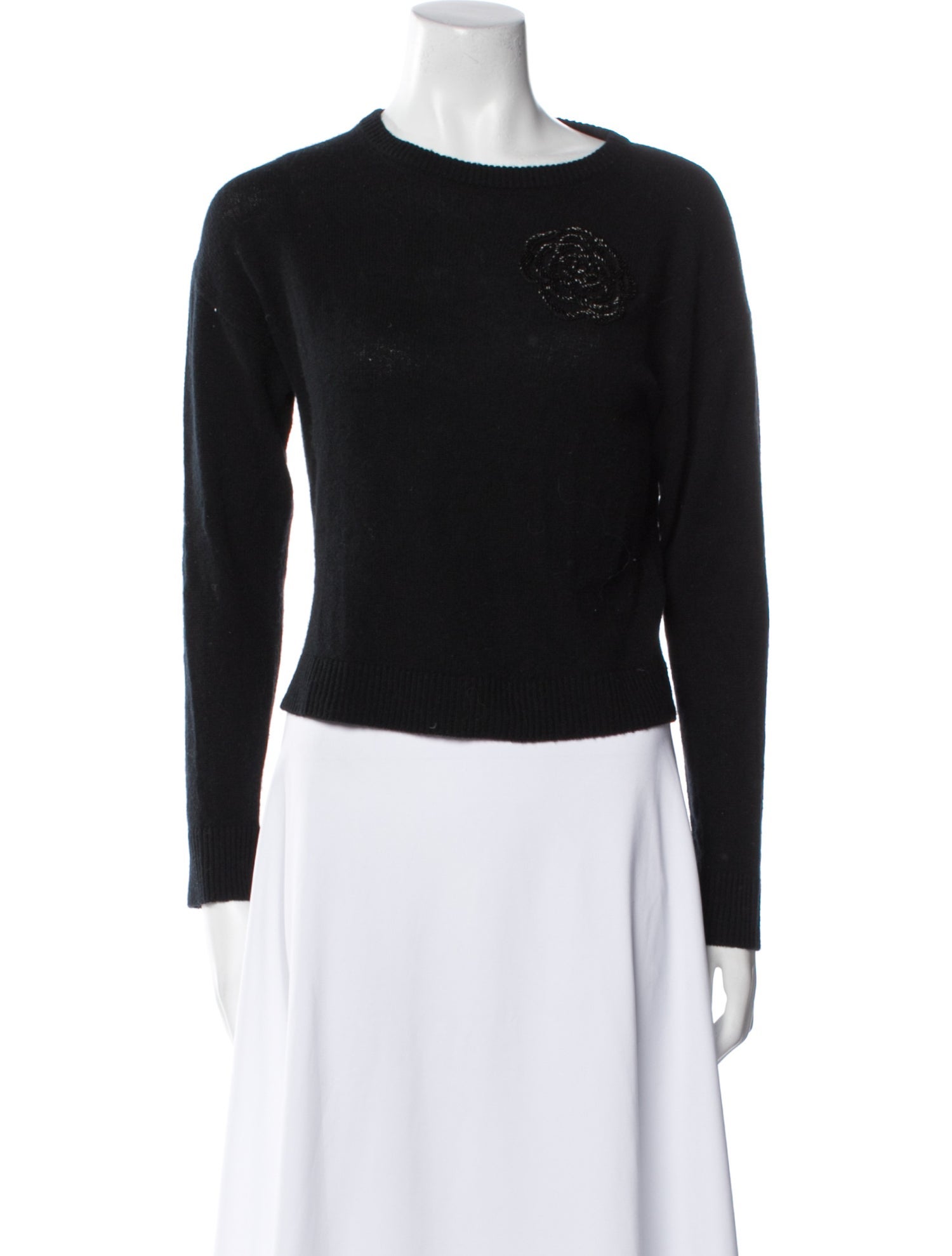 Allude Virgin Wool Bateau Neckline Sweater