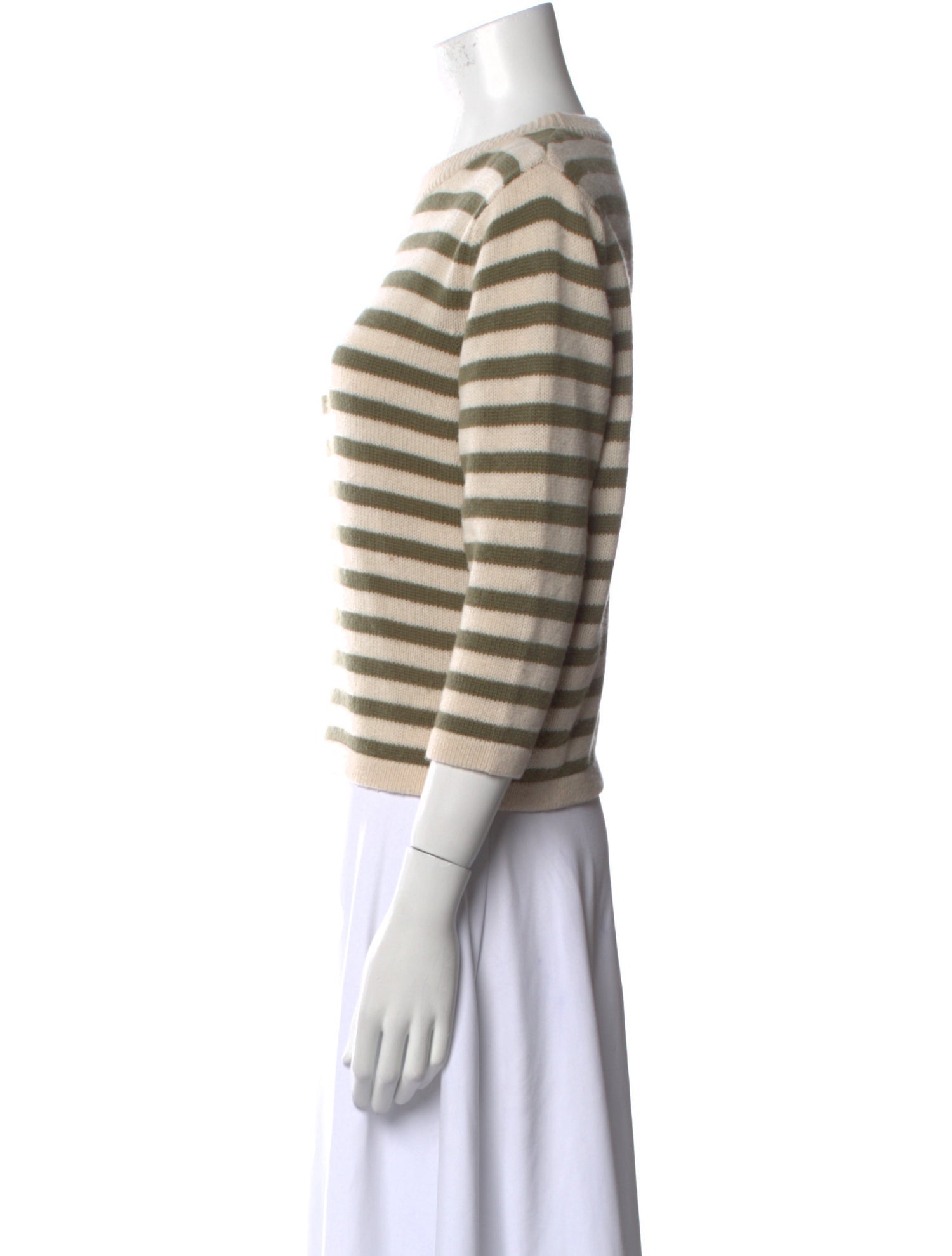 Allude Virgin Wool Striped Sweater