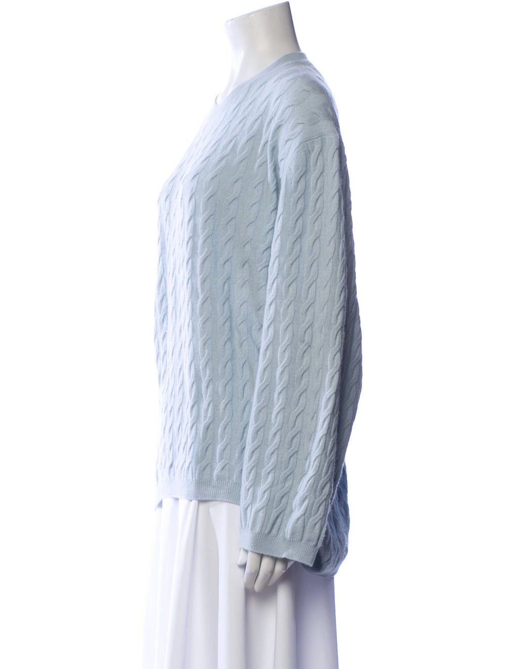 Allude Cashmere Pullover Blue Patterned Long Slee… - image 2