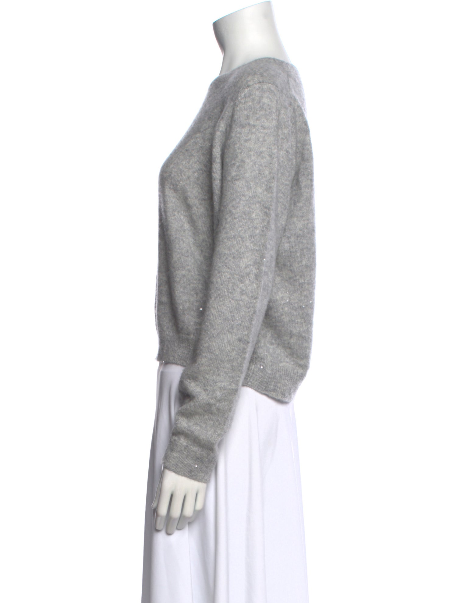 Allude Cashmere Bateau Neckline Sweater