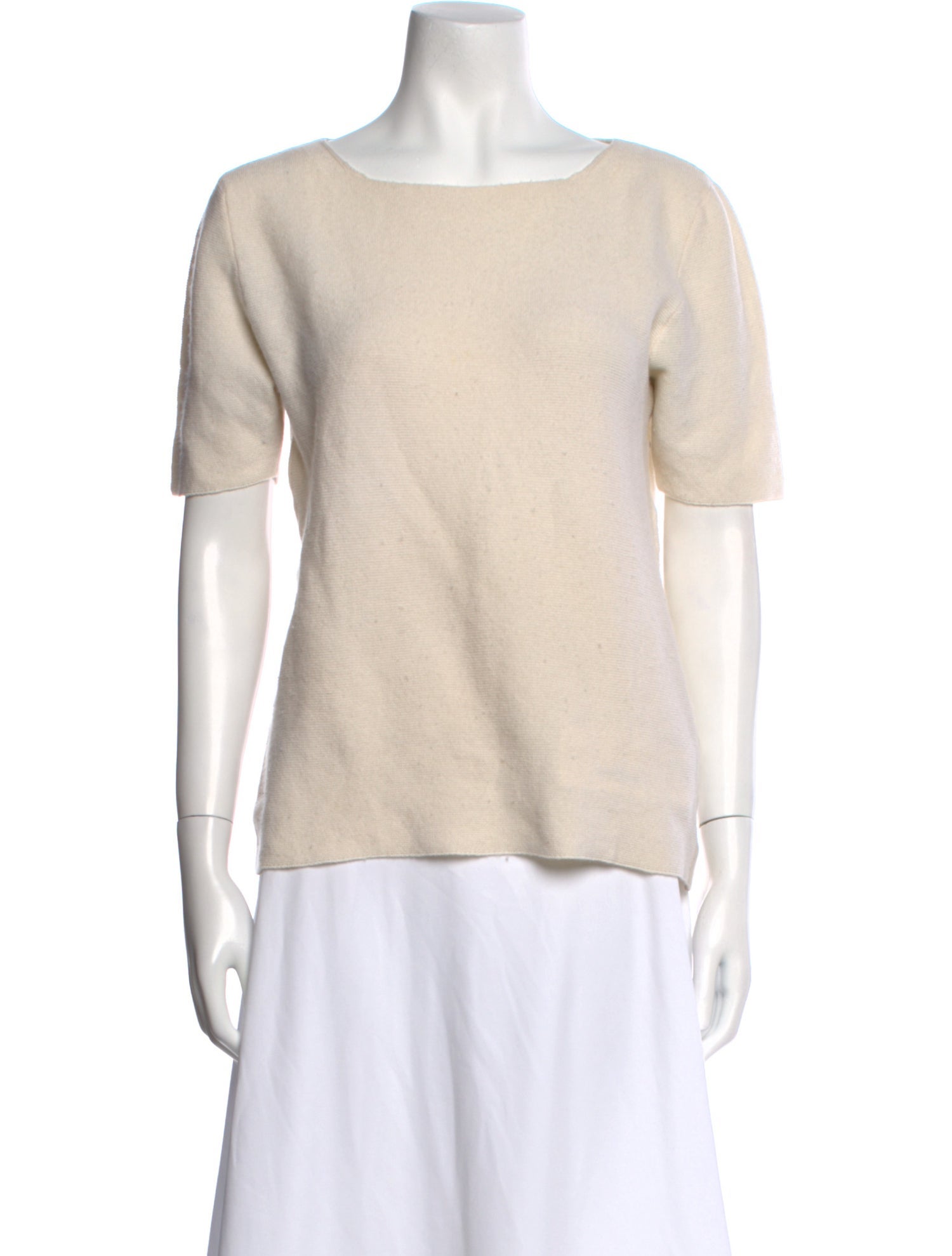 Allude Cashmere Bateau Neckline Sweater