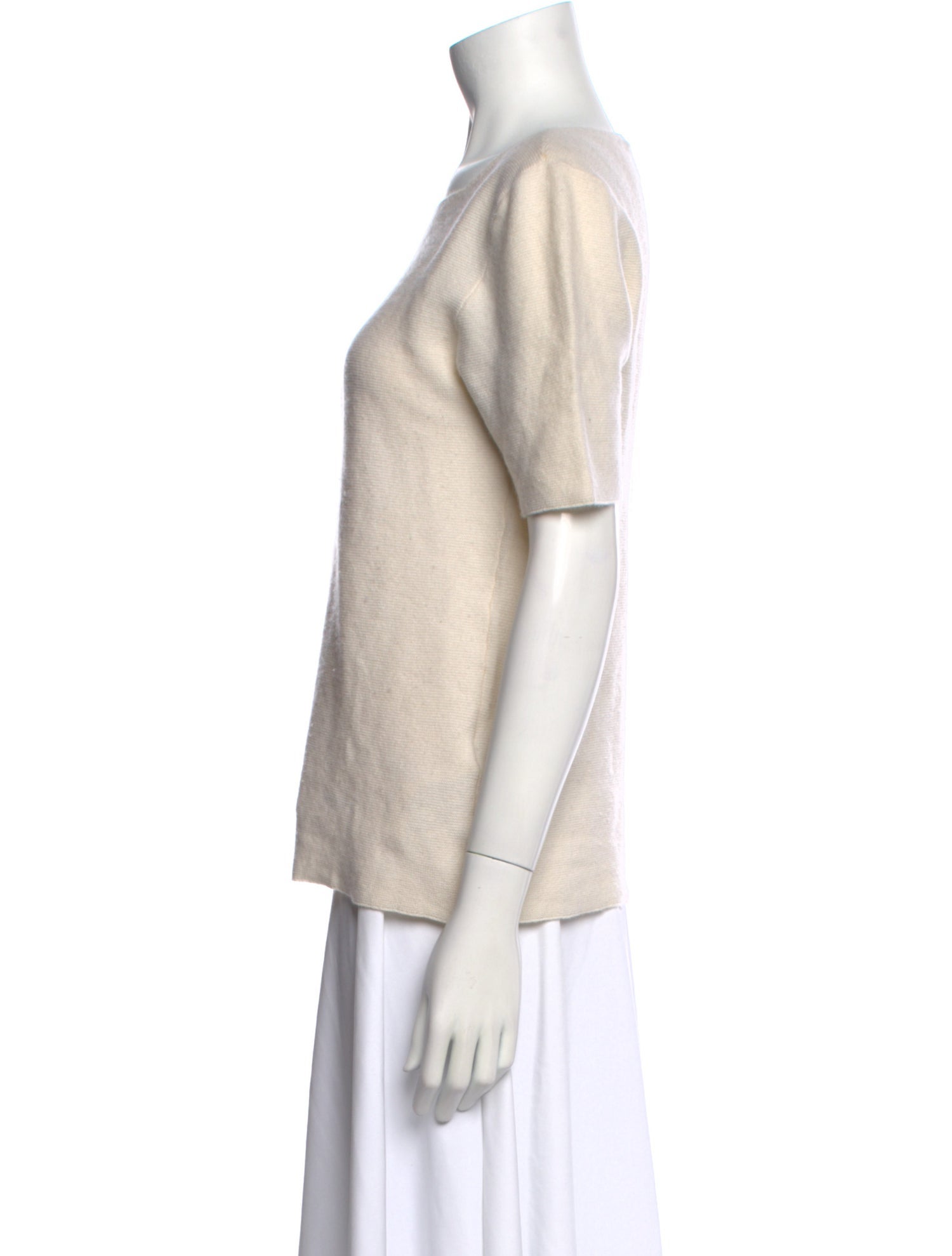 Allude Cashmere Bateau Neckline Sweater