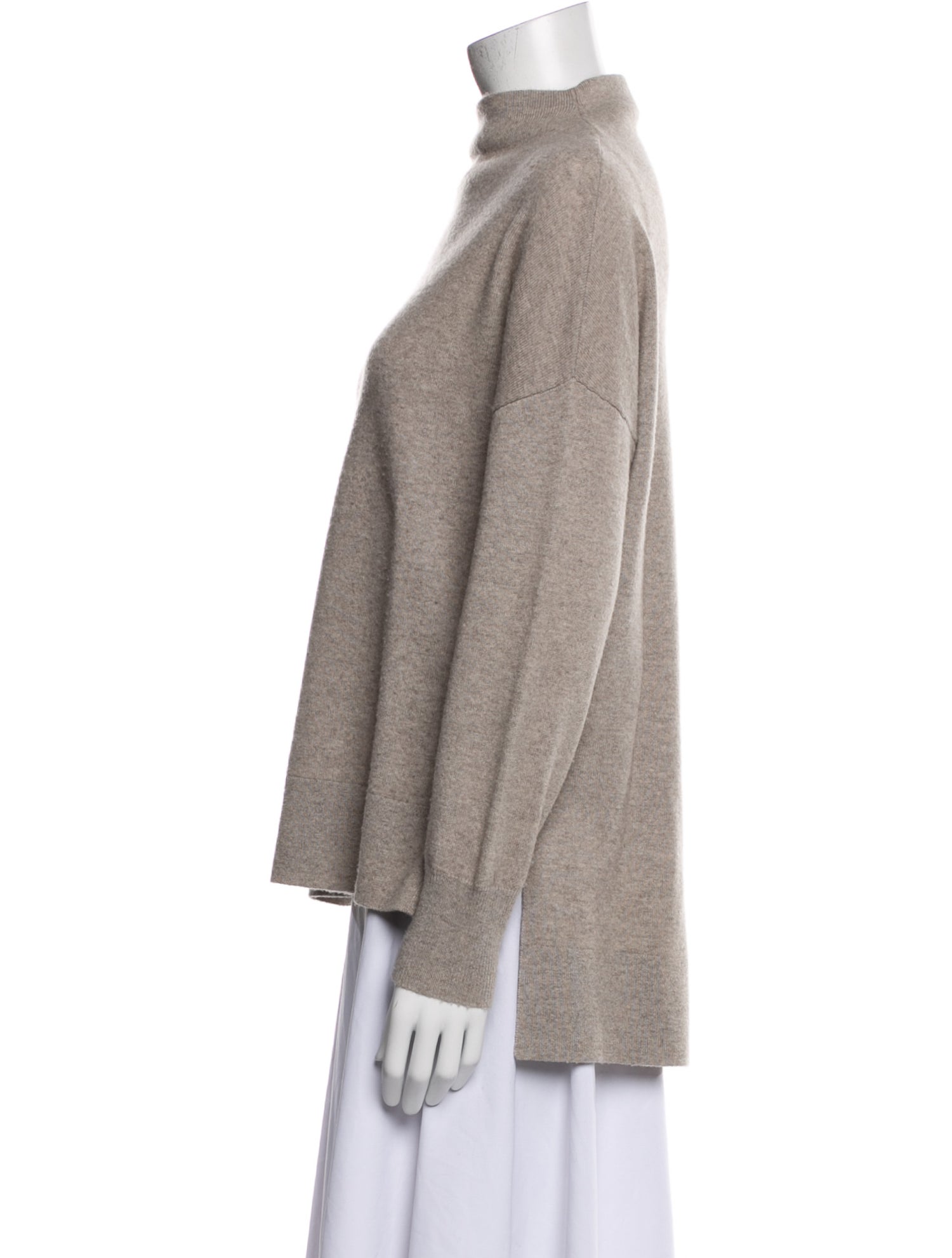 Allude Virgin Wool Mock Neck Sweater