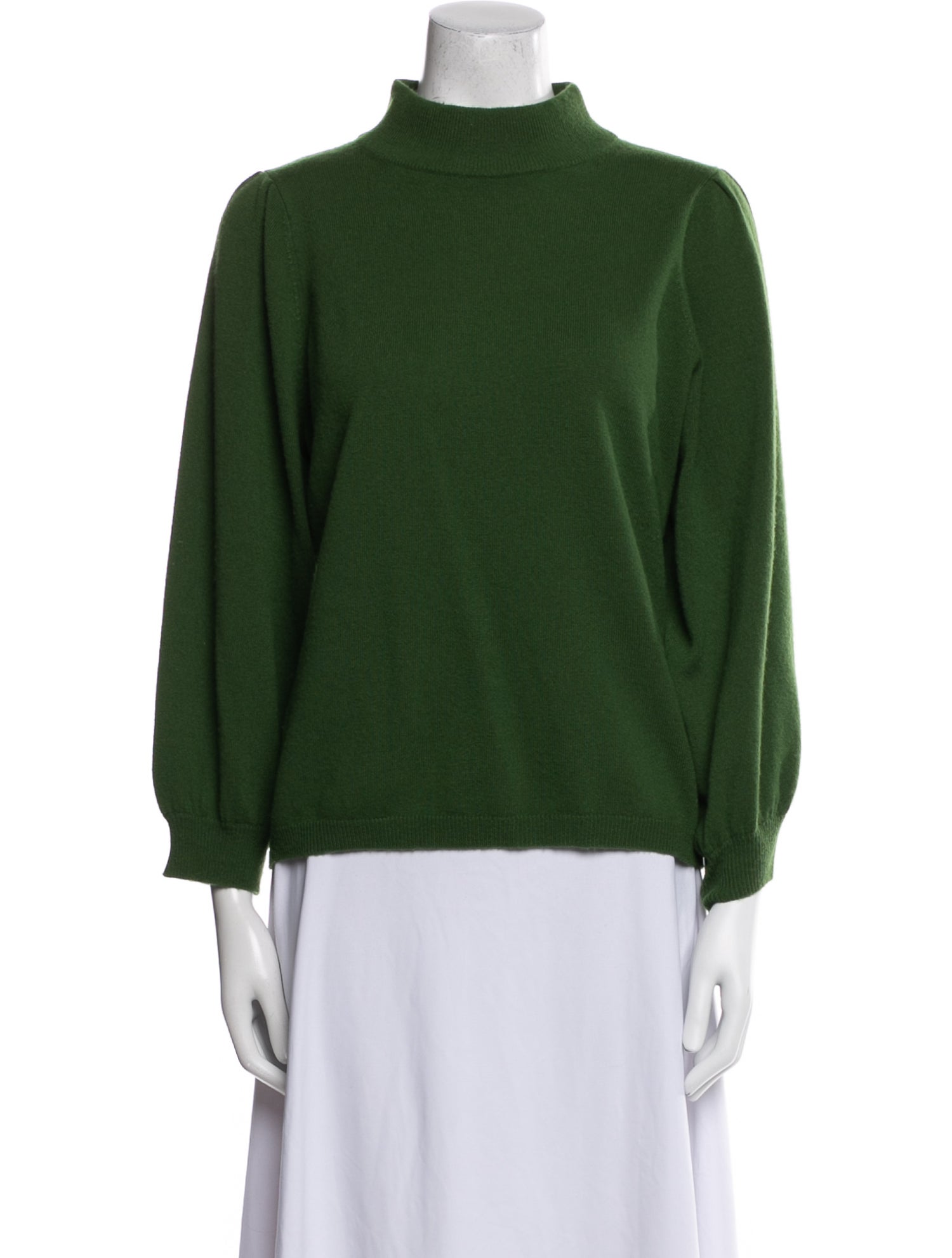 Allude Virgin Wool Mock Neck Sweater