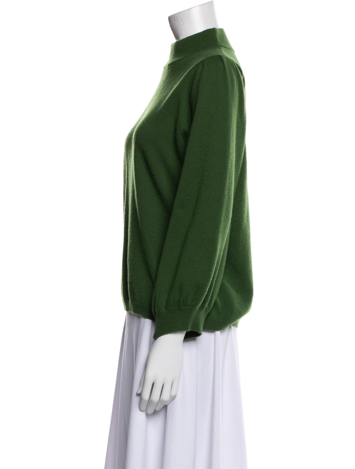 Allude Virgin Wool Mock Neck Sweater