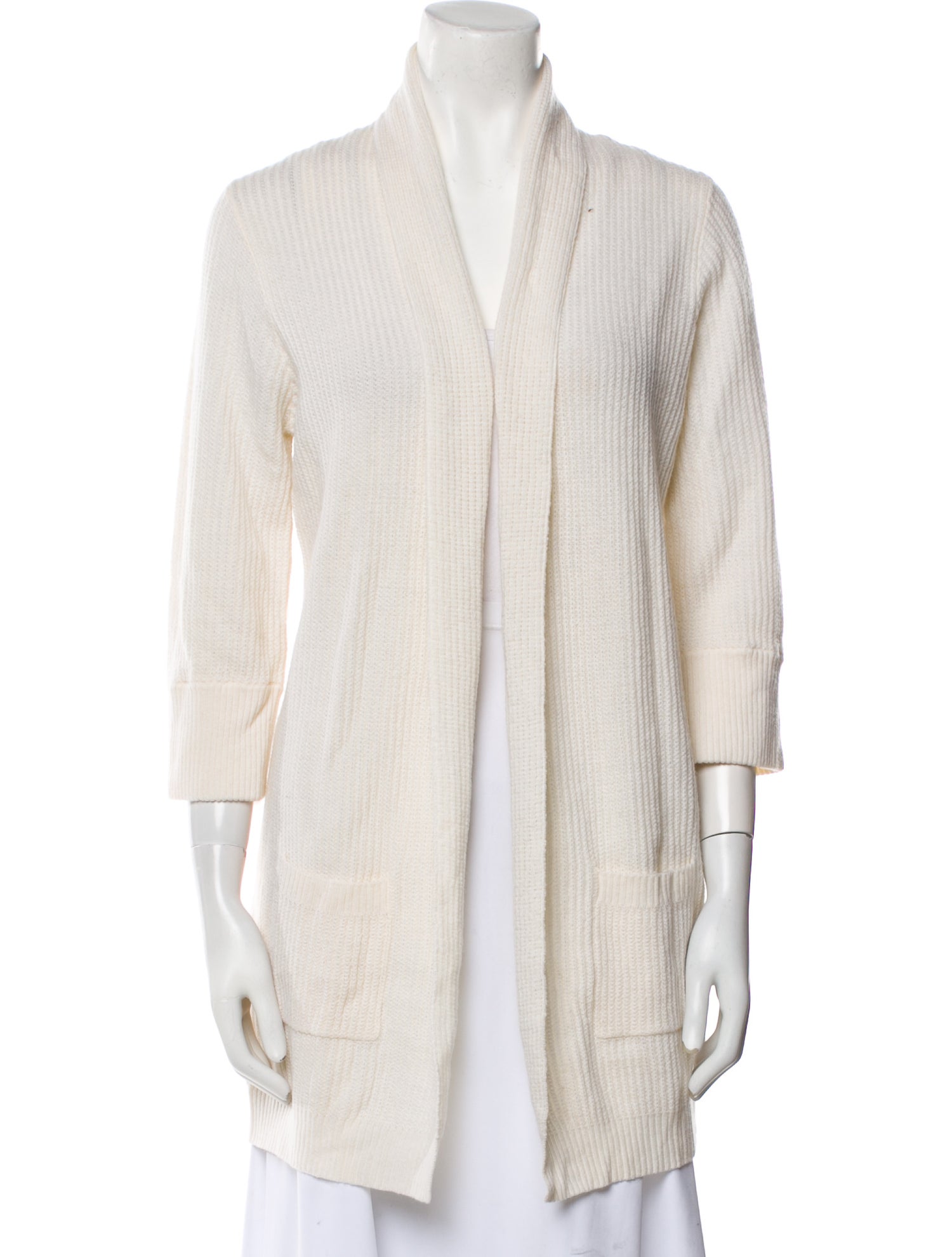 Allude Cashmere Open Front Sweater