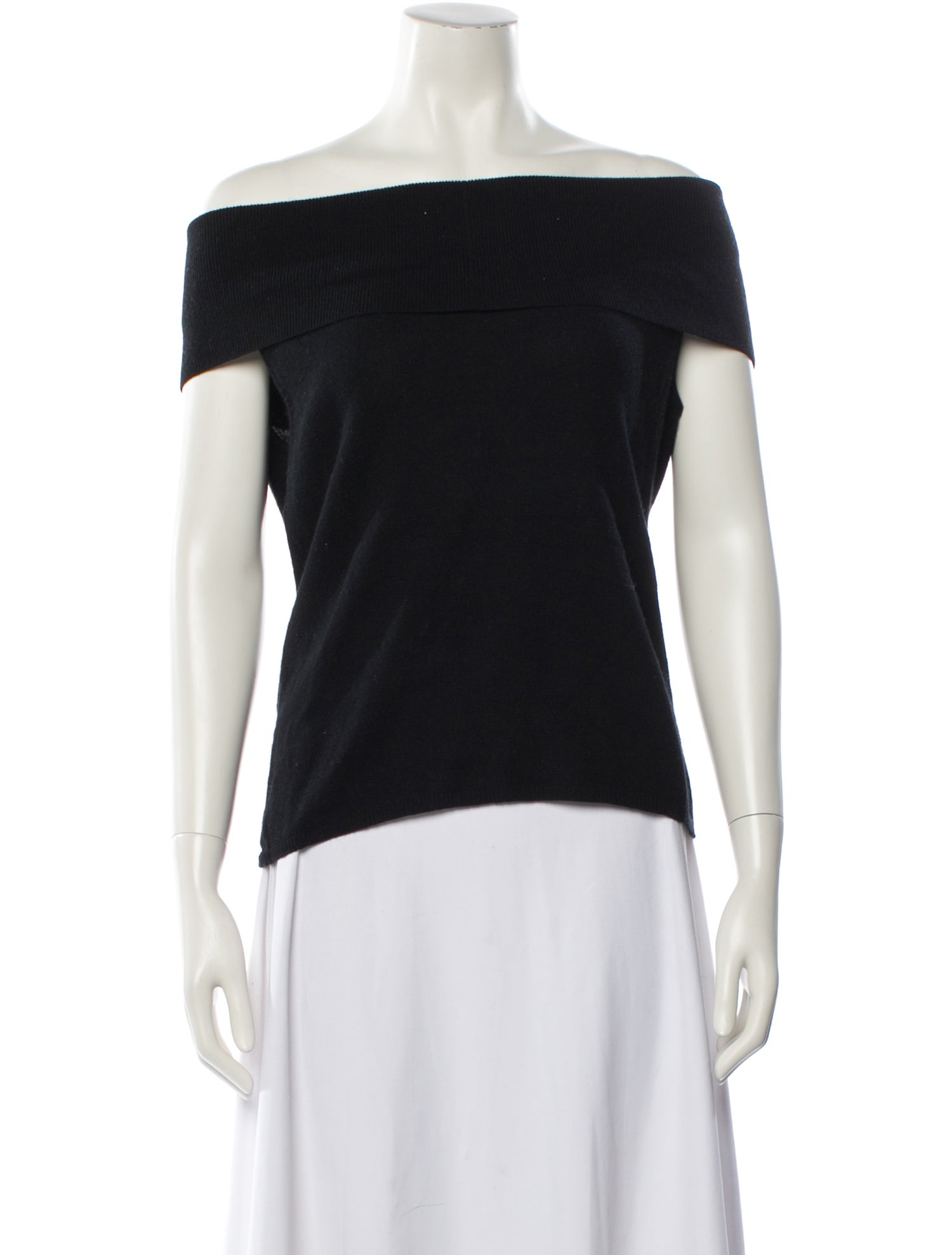 Allude Virgin Wool Off-The-Shoulder Sweater