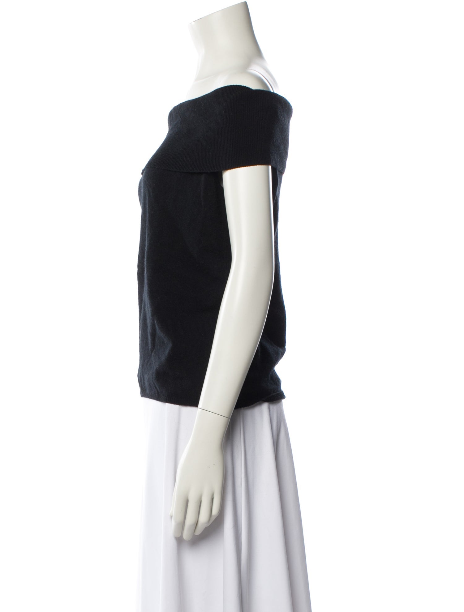 Allude Virgin Wool Off-The-Shoulder Sweater