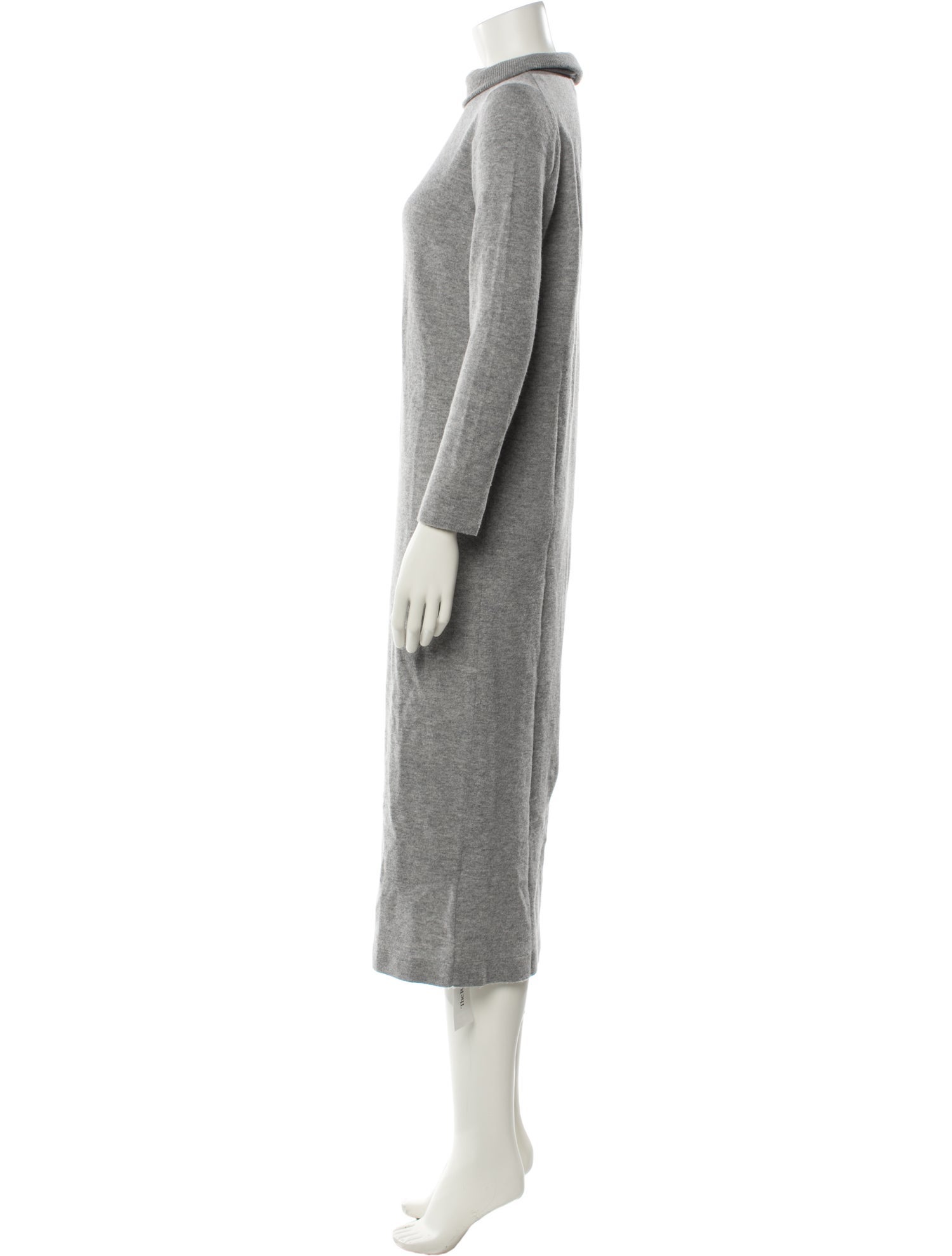 Allude Virgin Wool Midi Length Dress