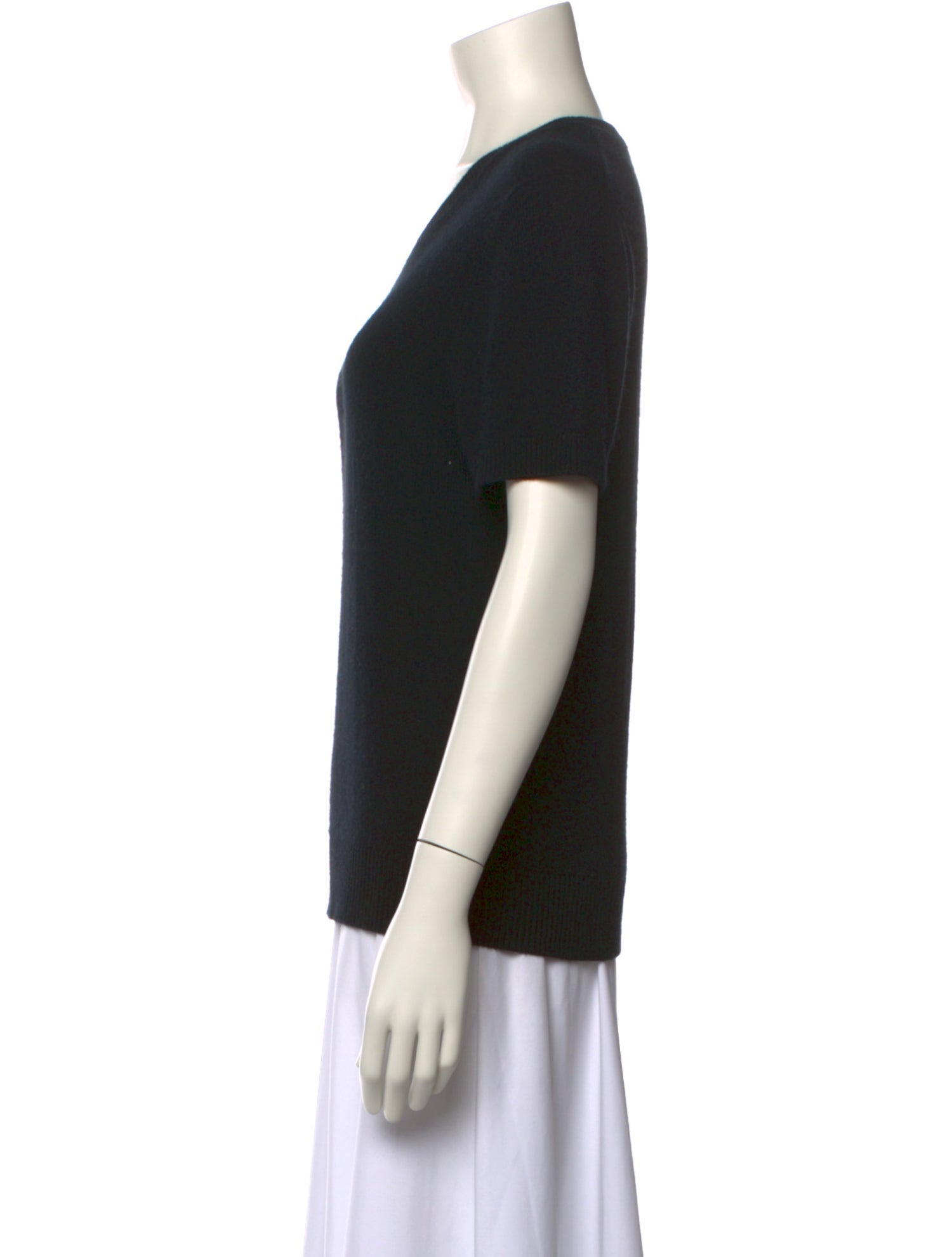 Allude Cashmere Scoop Neck T-Shirt