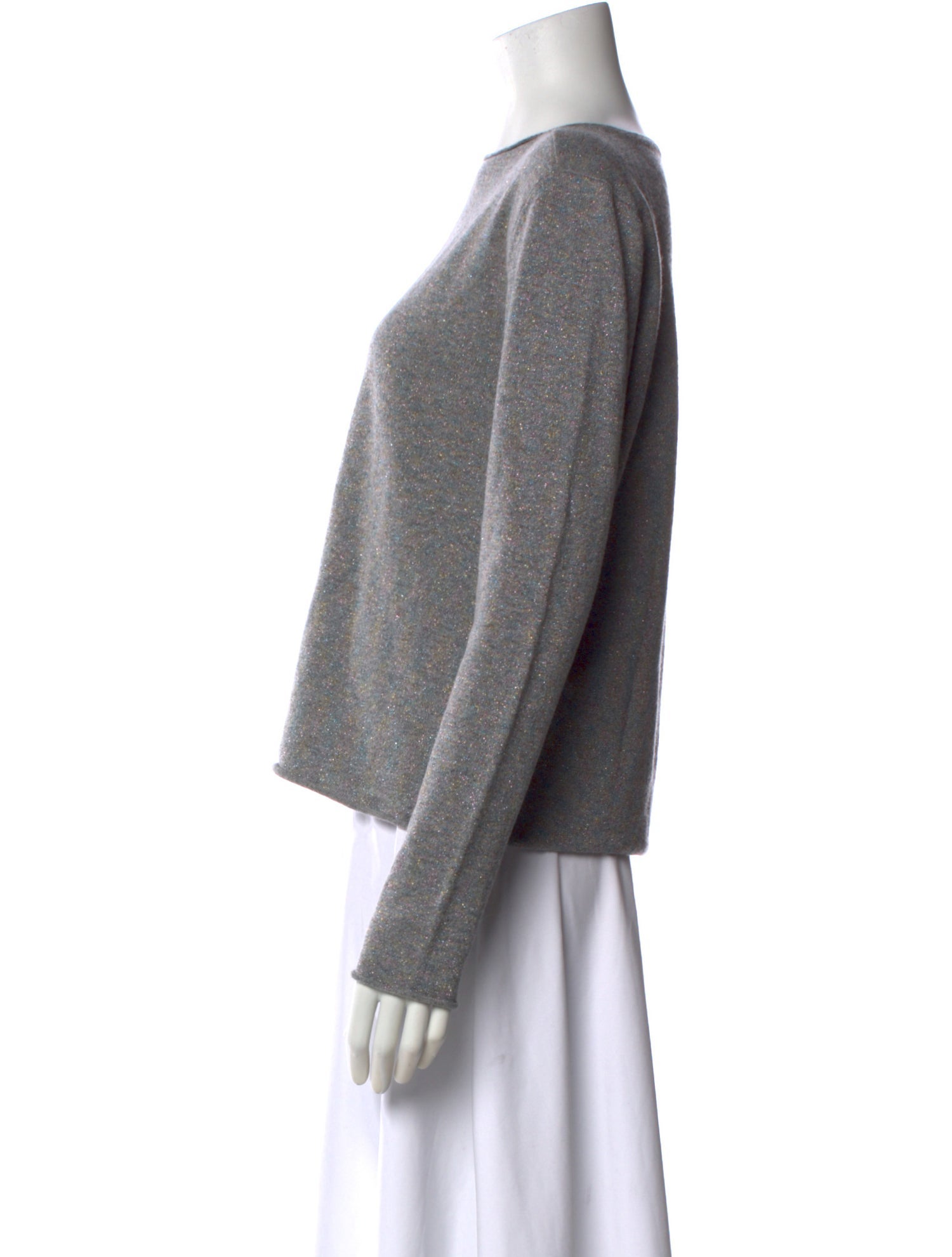 Allude Virgin Wool Bateau Neckline Sweater