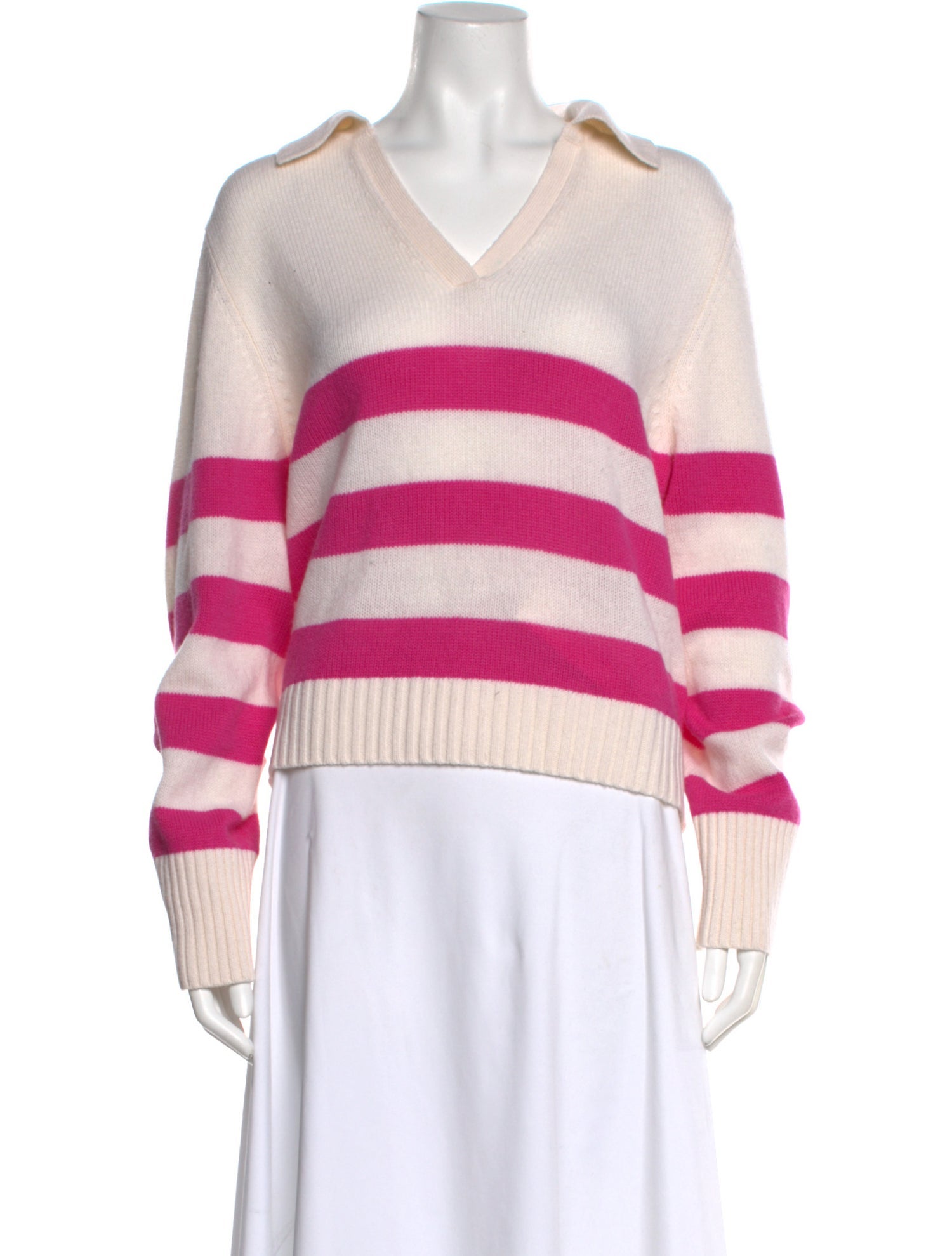 Allude Virgin Wool Striped Sweater
