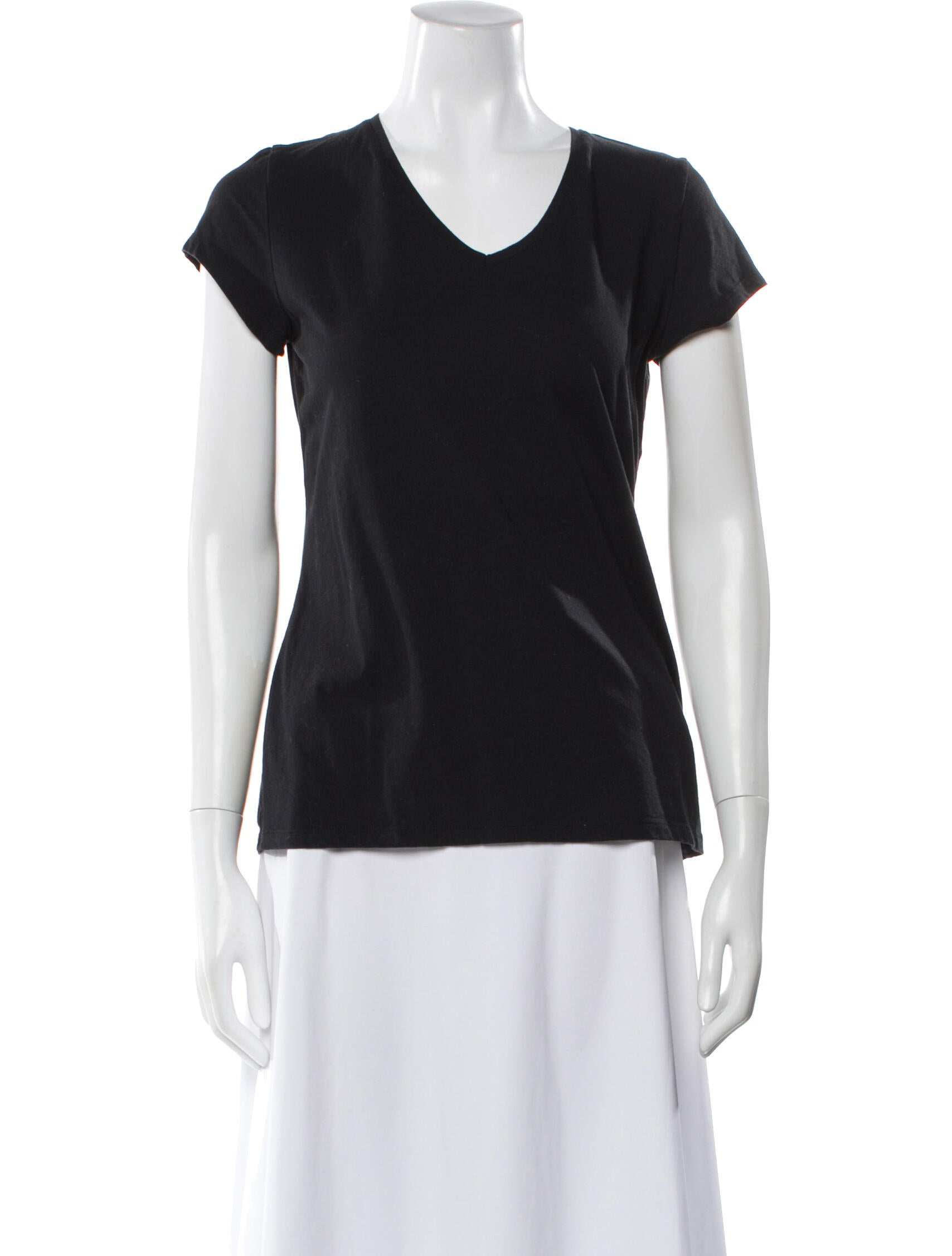 Allude V-Neck Short Sleeve T-Shirt