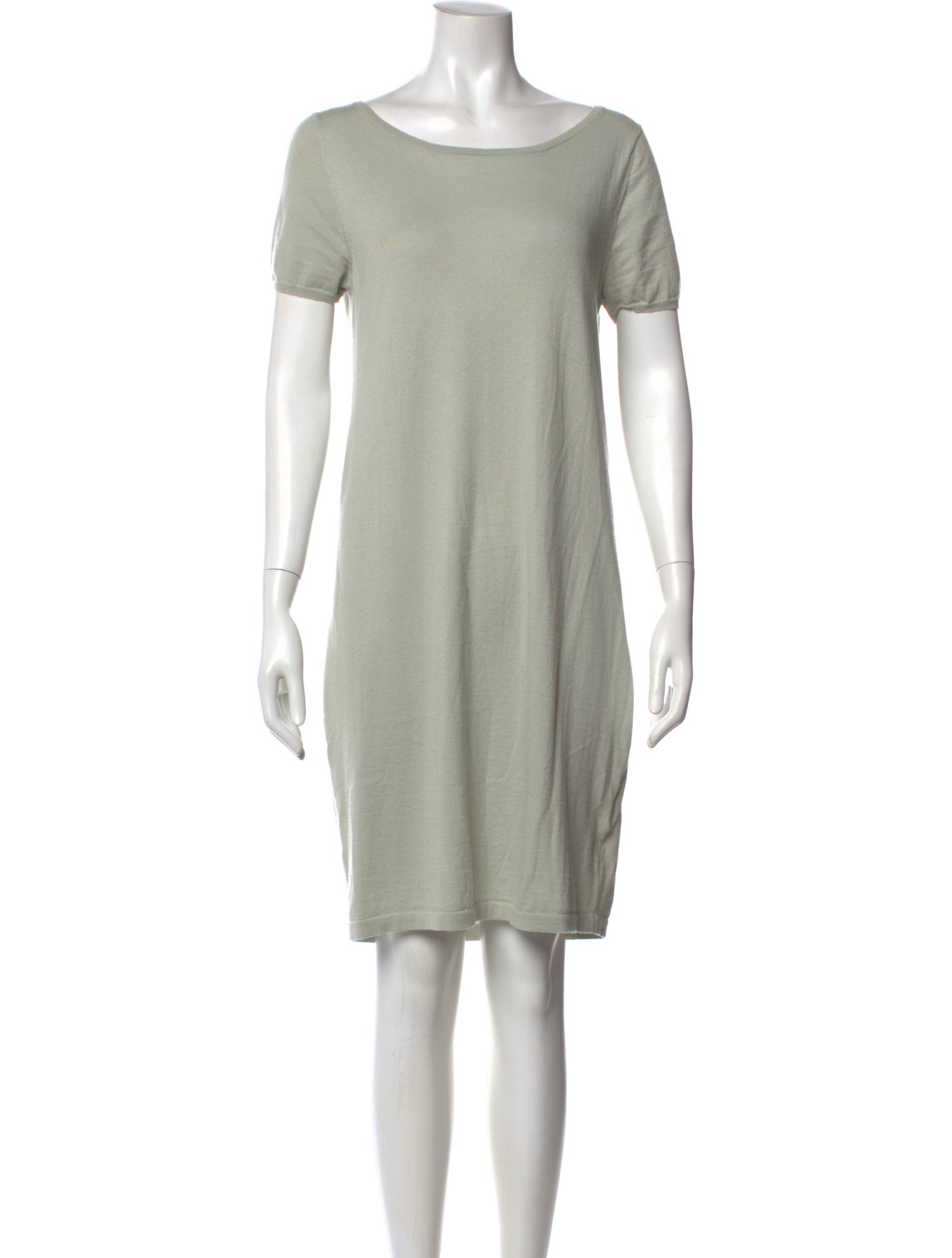 Allude Bateau Neckline Knee-Length Dress